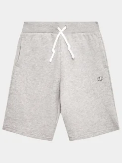Champion Szorty sportowe Embroidered 306348 Szary Regular Fit