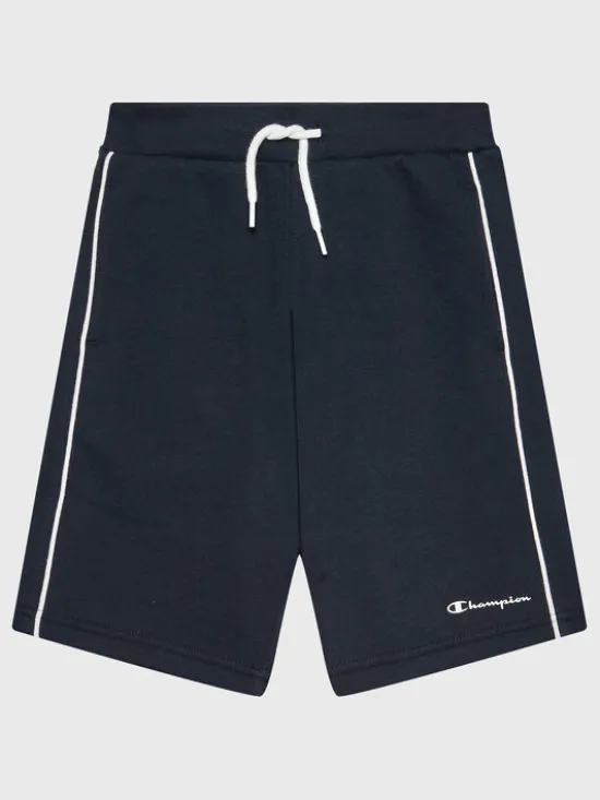 Champion Szorty sportowe Script Logo 306147 Granatowy Regular Fit