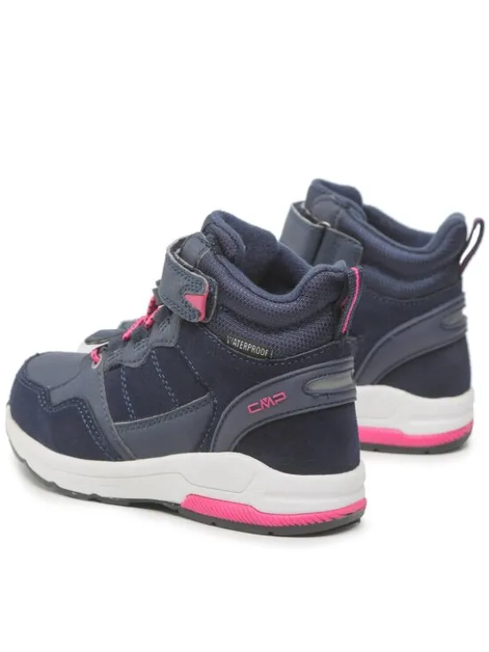 CMP Sneakersy Kids Hadil Leather Wp Urban Shoes 3Q84524 Granatowy