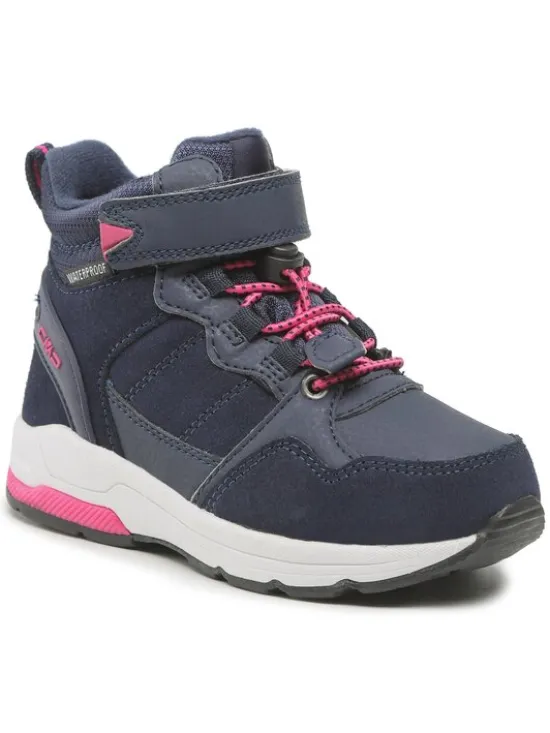 CMP Sneakersy Kids Hadil Leather Wp Urban Shoes 3Q84524 Granatowy
