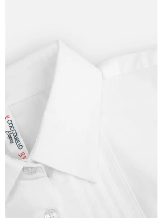 Coccodrillo Bluzka WC4140201BSG-001 Biały Regular Fit