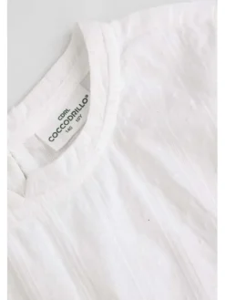 Coccodrillo Bluzka WC5140201FGJ-001 Biały Regular Fit