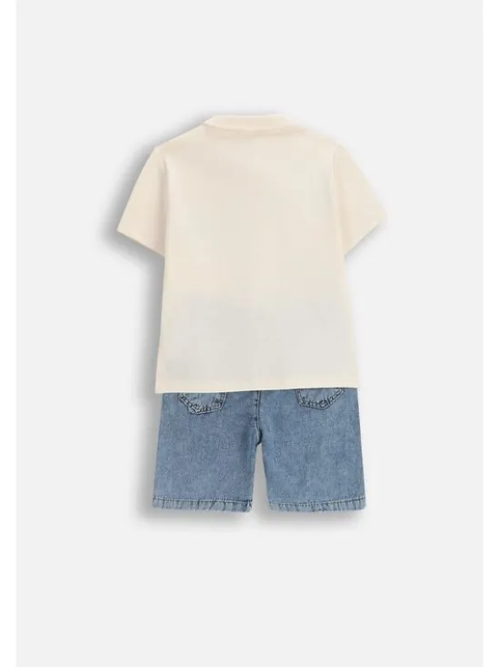 Coccodrillo Komplet t-shirt i spodenki WC5117305XBK-022 Kolorowy Regular Fit