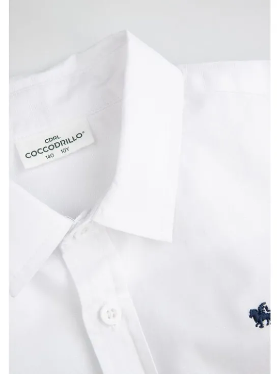 Coccodrillo Koszula WC5136102BSB-001 Biały Regular Fit