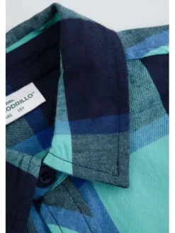 Coccodrillo Koszula WC6136108CHB-013 Turkusowy Regular Fit