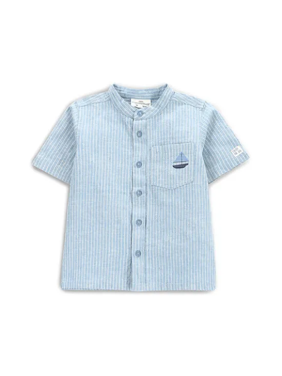 Coccodrillo Koszula WC5136201HBN Błękitny Regular Fit