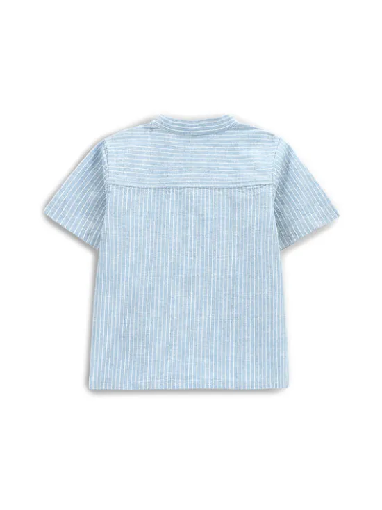Coccodrillo Koszula WC5136201HBN Błękitny Regular Fit