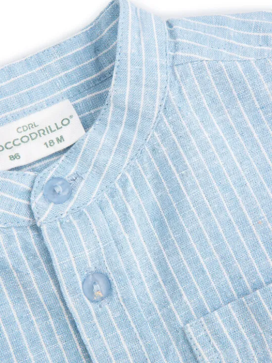 Coccodrillo Koszula WC5136201HBN Błękitny Regular Fit
