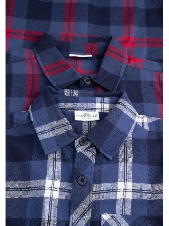 Coccodrillo Koszula ZC6136101ABJ-014 Niebieski Regular Fit