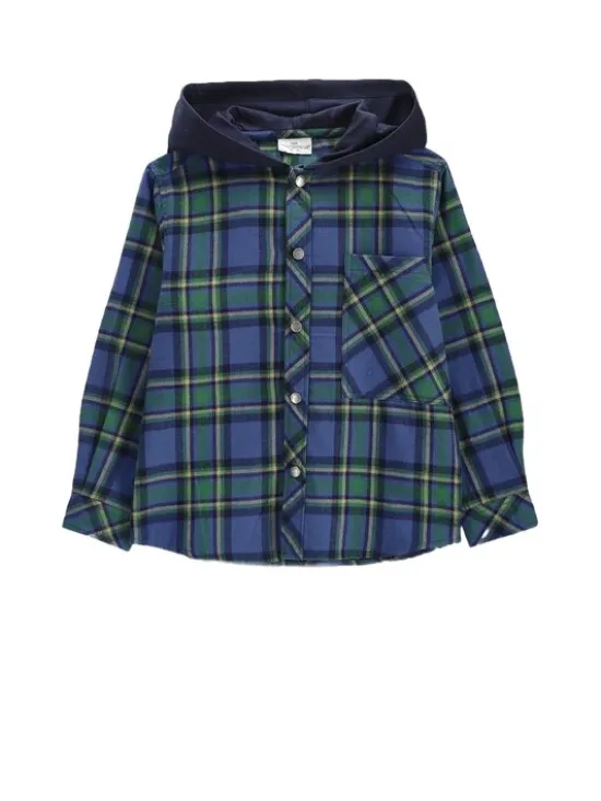 Coccodrillo Koszula ZC6136401ABK-011 Zielony Regular Fit