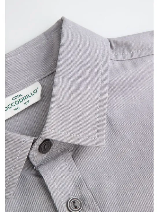 Coccodrillo Koszula ZC5136103EJB-019 Szary Regular Fit