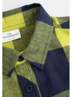 Coccodrillo Koszula ZC5136101SBJ-012 Zielony Regular Fit