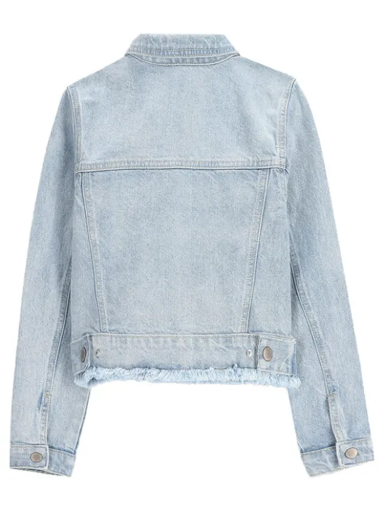 Coccodrillo Kurtka jeansowa WC5152301JCG Błękitny Regular Fit
