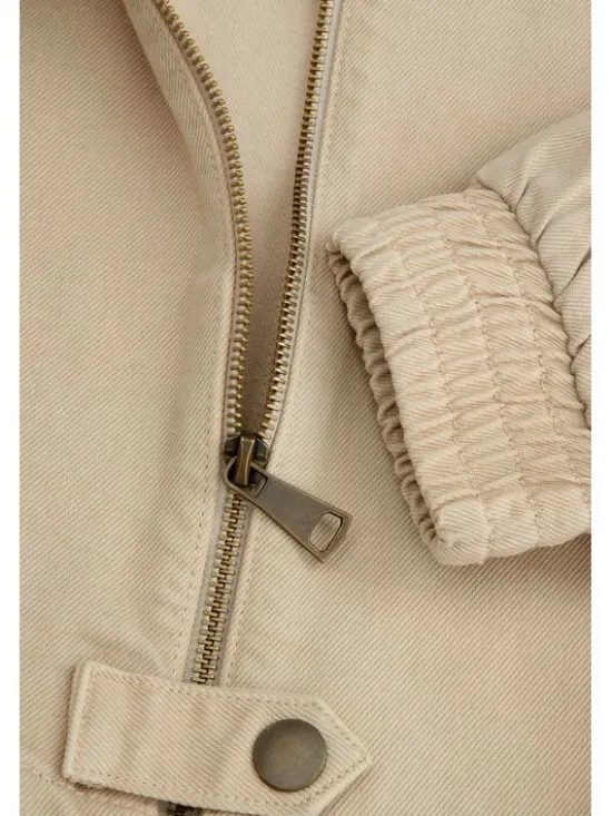 Coccodrillo Kurtka przejściowa WC5152203OGJ-003 Kremowy Regular Fit