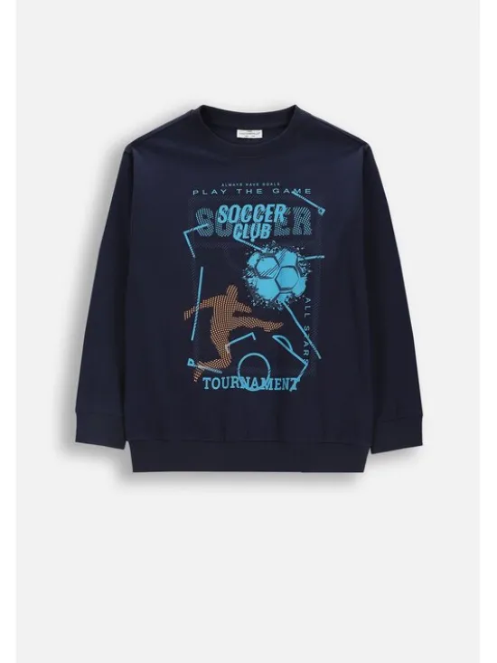Coccodrillo Longsleeve WC6143101MBJ-015 Granatowy Regular Fit
