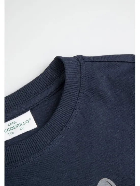 Coccodrillo Longsleeve ZC6143103ABK-015 Granatowy Regular Fit