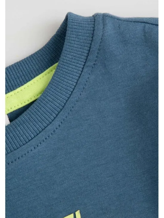 Coccodrillo Longsleeve ZC6143101GBK-014 Niebieski Regular Fit