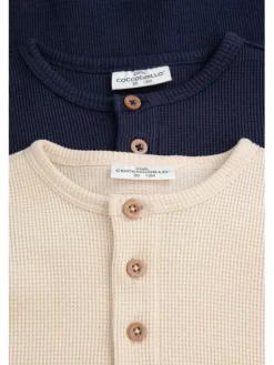 Coccodrillo Longsleeve ZC6143103MBN-015 Granatowy Regular Fit