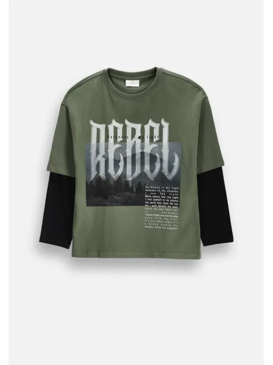 Coccodrillo Longsleeve ZC6143101RBJ-027 Khaki Regular Fit