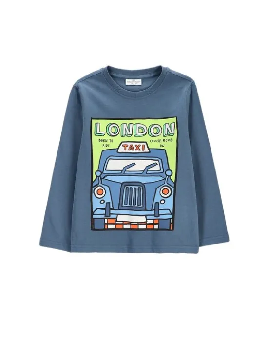 Coccodrillo Longsleeve ZC6143102VBA-014 Niebieski Regular Fit