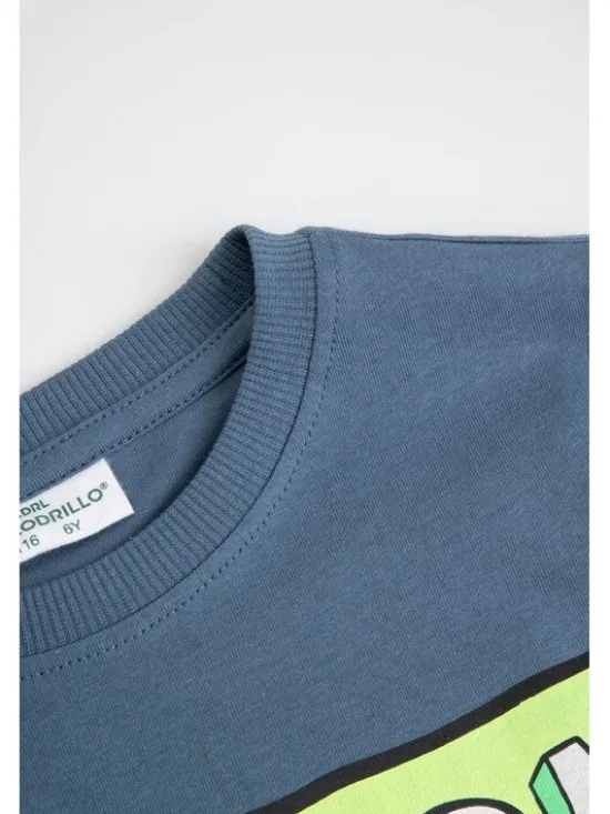 Coccodrillo Longsleeve ZC6143102VBA-014 Niebieski Regular Fit