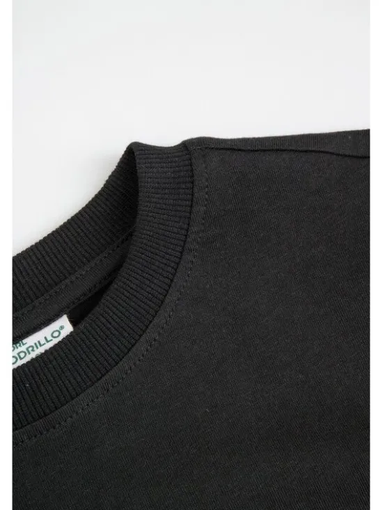 Coccodrillo Longsleeve ZC6143103VBB-021 Czarny Regular Fit