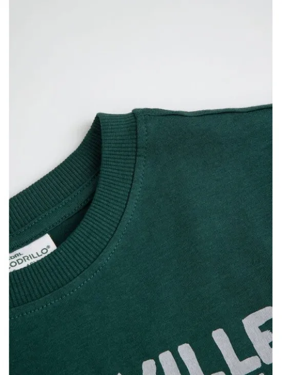Coccodrillo Longsleeve ZC6143101VBA-011 Zielony Regular Fit