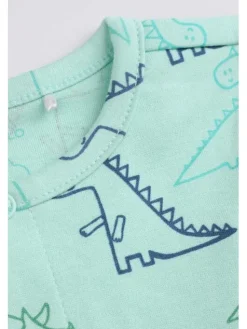 Coccodrillo Pajac WC5404203PJS-031 Zielony Regular Fit