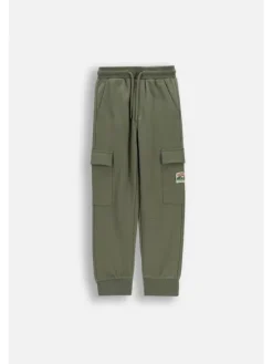 Coccodrillo Spodnie dresowe WC6120101FBK-011 Zielony Regular Fit