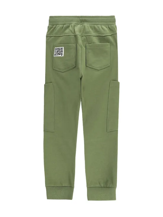 Coccodrillo Spodnie dresowe WC5120105GBK Zielony Slim Fit