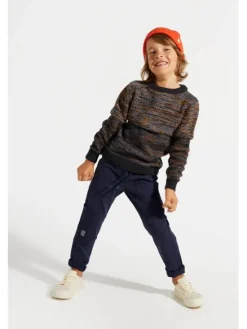 Coccodrillo Spodnie materiałowe ZC4119101DBK-015 Granatowy Slim Fit
