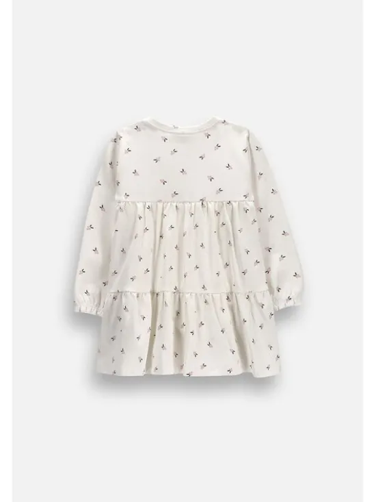 Coccodrillo Sukienka codzienna ZC6129601FGN-003 Kremowy Regular Fit