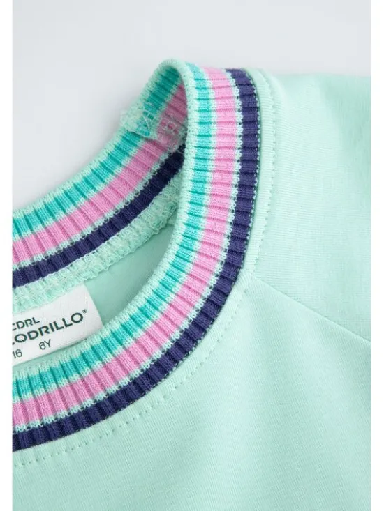 Coccodrillo Sukienka codzienna WC5129201CGK-031 Zielony Regular Fit