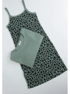 Coccodrillo Sukienka codzienna WC6129101RGJ-011 Zielony Regular Fit