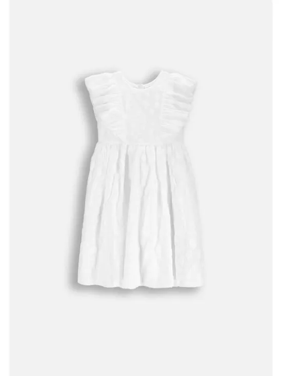 Coccodrillo Sukienka elegancka WC6128202EJG-001 Biały Regular Fit