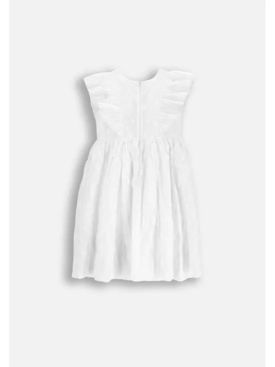 Coccodrillo Sukienka elegancka WC6128202EJG-001 Biały Regular Fit