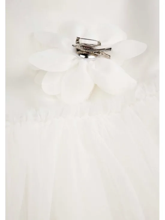 Coccodrillo Sukienka elegancka WC6128303EJG-001 Biały Regular Fit