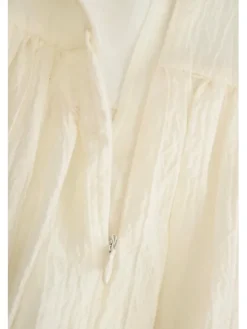 Coccodrillo Sukienka elegancka WC6128201FGN-003 Kremowy Regular Fit