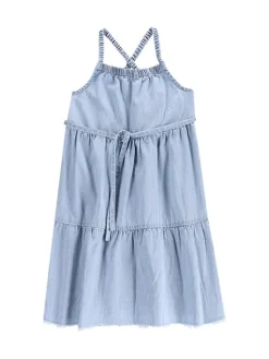 Coccodrillo Sukienka jeansowa WC5128302HGK Błękitny Relaxed Fit