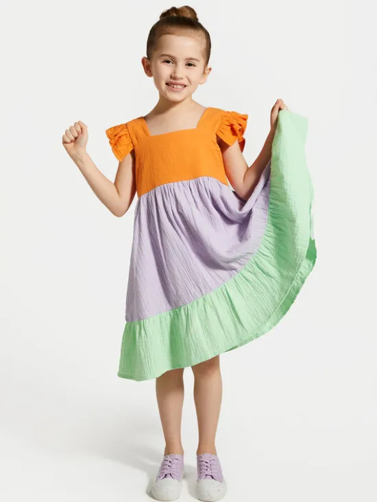 Coccodrillo Sukienka letnia WC4128301OWK Kolorowy Regular Fit