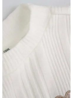 Coccodrillo Sweter ZC5172501WGK-003 Écru Regular Fit