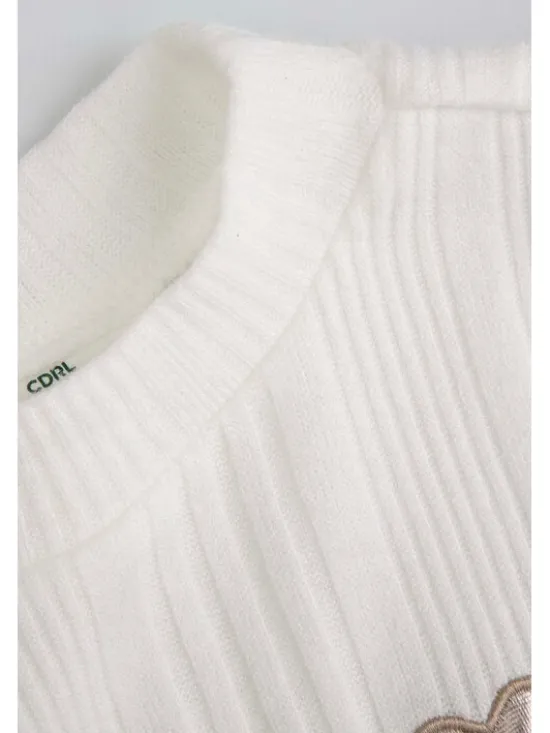 Coccodrillo Sweter ZC5172501WGK-003 Écru Regular Fit