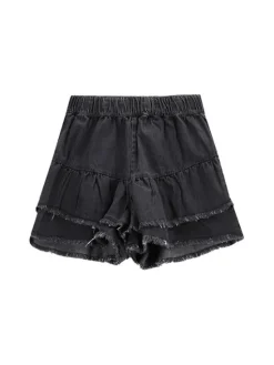 Coccodrillo Szorty jeansowe WC5119401TGJ Czarny Regular Fit