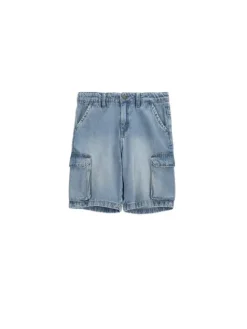 Coccodrillo Szorty materiałowe WC6123302CJB-014 Niebieski Regular Fit