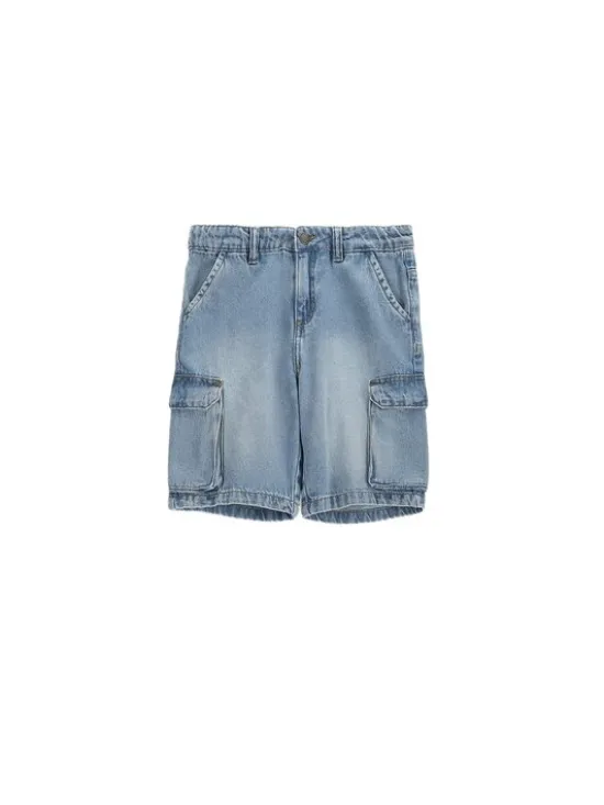 Coccodrillo Szorty materiałowe WC6123302CJB-014 Niebieski Regular Fit