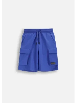 Coccodrillo Szorty materiałowe WC6120502HBJ-014 Niebieski Regular Fit