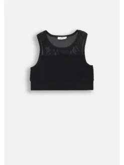 Coccodrillo Top WC5143301IGJ-021 Czarny Regular Fit