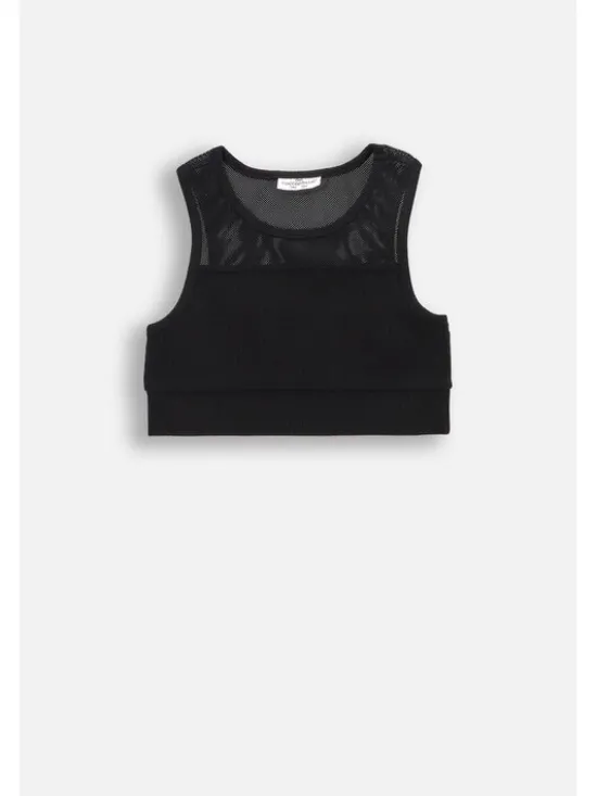 Coccodrillo Top WC5143301IGJ-021 Czarny Regular Fit