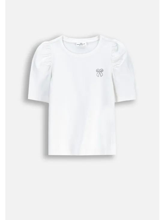 Coccodrillo T-Shirt WC5143204EJG-001 Biały Regular Fit