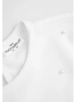 Coccodrillo T-Shirt WC6143205EJG-001 Biały Regular Fit